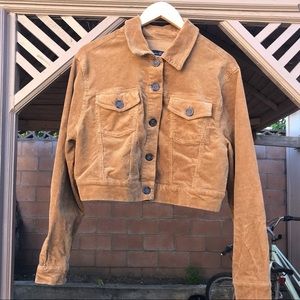 cropped corduroy jacket